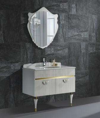 India Style Stainless Steel Bathroom Vanity Furniture