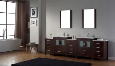Modern MDF Bathroom Cabinets Double Sink Bathroom Furniture