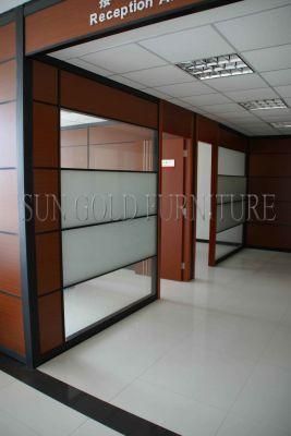 Modular Double Fosted Glass Types Half Board Office Partition (SZ-WS643)