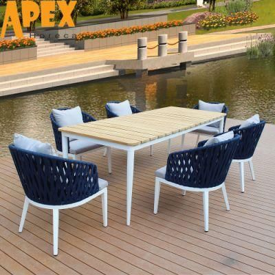 Modern Portable Restaurant Table Chair Set Aluminum Home Furniture Wholesale