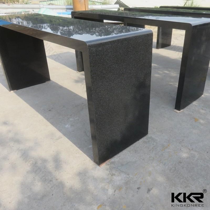 Artificial Marble Stone Custom Made Solid Surface Bar Table