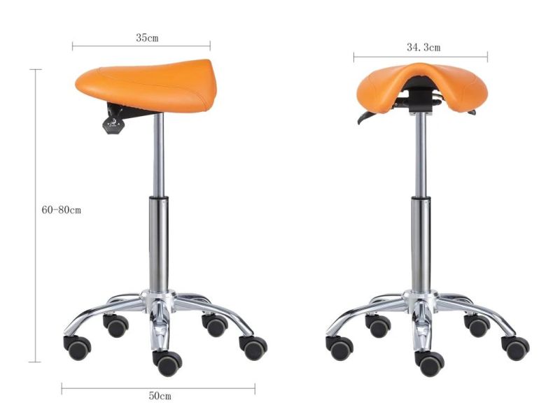 Ergonomic Medical Chair Dental Saddle Seat Stool