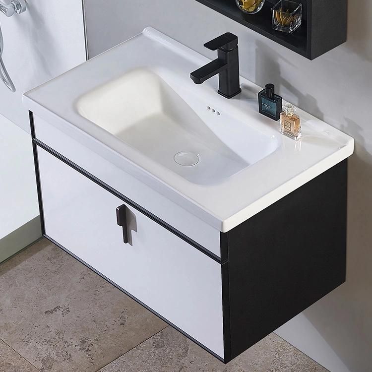 Factory Directly Modern Hotel Hanging Waterproof Wash Basin Plywood Vanity Bathroom Cabinet