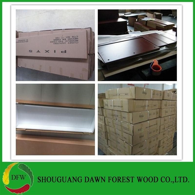 Hot Selling Modern Wood Grain Melamine Faced Kitchen Cabinets