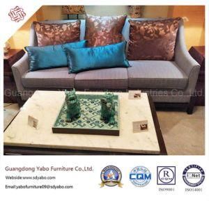 Hotel Furniture Fabric Three Seater Sofa