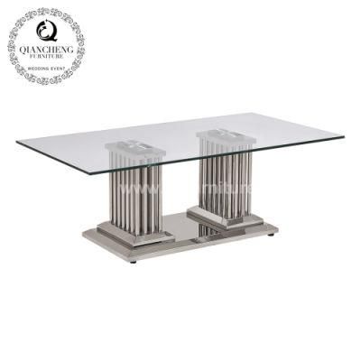 Home Furniture Modern Stainless Steel Coffee Table for Hotel