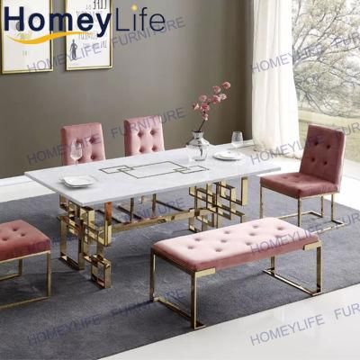 High Quality Modern Marble Top Dining Table for Restaurant