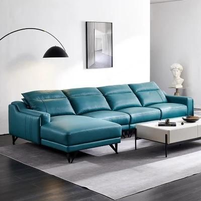 Modern Living Room Theater Furniture Leather Sofa Reclining Sofa Electric Recliner Footrest Sofa