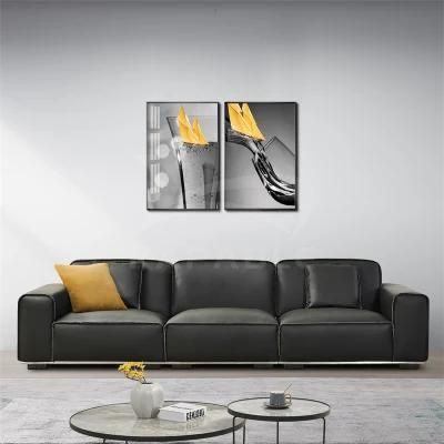 Contemporary Fabric Seating Modern Couch Leisure Home Leather Sofa Set for Living Room Furniture