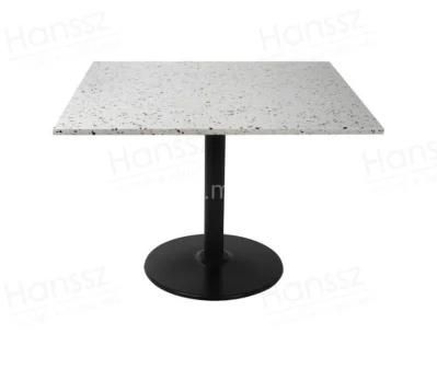 Terrazzo Garden Furniture Table Modern Style Terrazzo Table Top Scratch Resistant Material