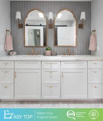 Guangzhou Supplier Austria Standard Classic Style MDF Shaker Bathroom Cabinets Bath Vanity