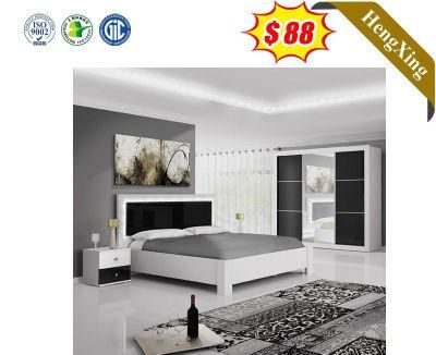 Simple Modern New Model King Size Design White Wooden Bedroom Furniture Sets