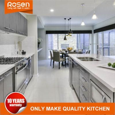 Purchase Light Gray Color Melamine Kitchen Cabinets Furniture Online