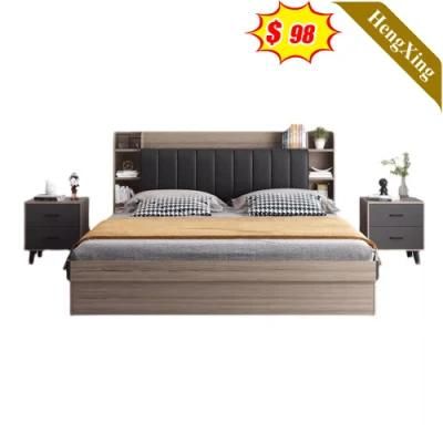 Factory Modern Massage Solid Wooden Home Bedroom Sofa Double King Bed
