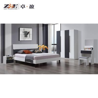 Simple Wholesale Bedroom Furniture Set Wooden MDF Adult Bedroom Set