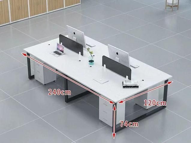 Mult Color PC Laptop Study Table Home Office Steel Frame Staff Office Desk