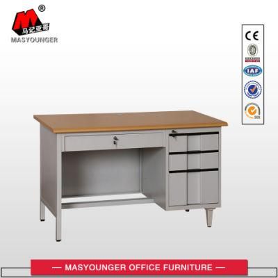 Steel Office Desk with 3 Side Drawers Metal School Desk Office Furniture Metal Office Desk