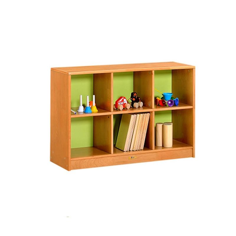 Baby Storage Cabinet, Children School Classroom Furniture, Preschool and Kindergarten Day Care Wood Double Side Use Cabinet, Kids Nursery Toy Storage Cabinet