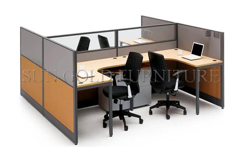 Modern Office Partition for 4 Persons Office Furniture Work Cubicle Partition Workstations