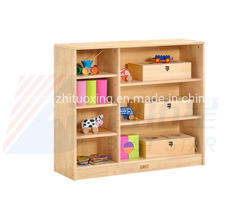 Children School Furniture, Preschool and Kindergarten Day Care Center Wood Schoolbag Cabinet, Kids Nursery Toy Storage Cabinet
