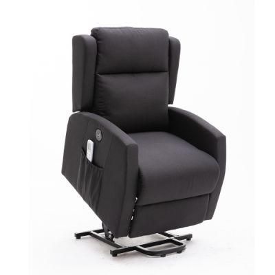 Living Room Furniture Leisure Fabric Sofa Remote Control Reclining Lift Chair with USB Charger