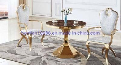 Hotel Furniture Table White PU Leather Modern Baroque Armrest Living Room Chairs