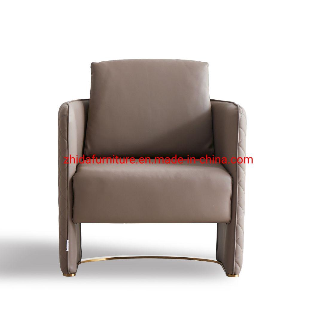 Luxury Hotel Villa Apartment Home Furniture Living Room Bedroom Armchair Armrest Single Velvet Sofa Leisure Chair