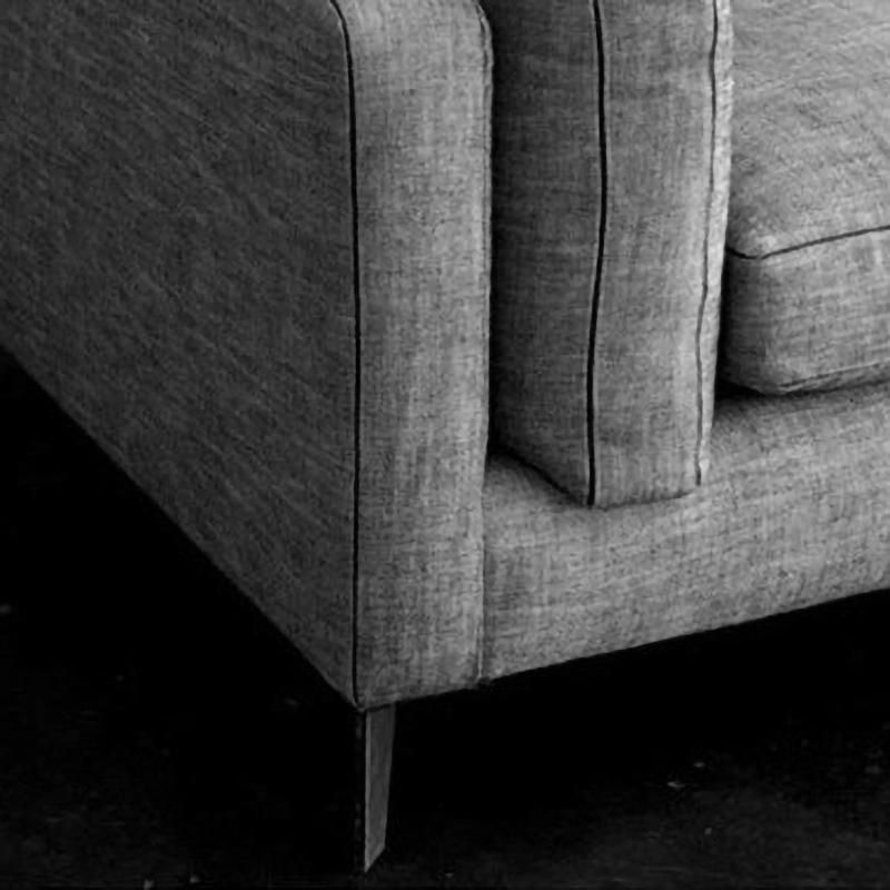 Modern Solid Wood Frame High Quality Foam Fabric Sofa