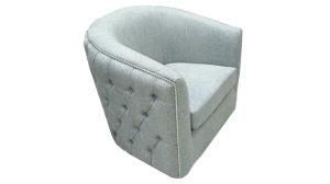 Modern Rotary Linen Fabric Sofa Chair Home Furniture