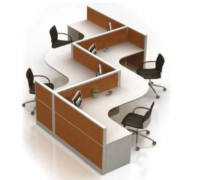 Manufacturer S Shape Staff Working Office Partition Cubicle Desk (SZ-WST656)