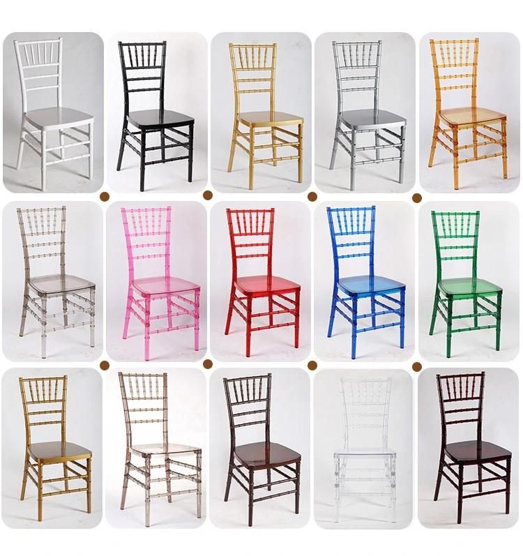 Modern Wedding Green Polycarbonate Resin Party Banquet Tiffany Dining Chair