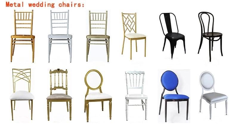 Wedding Wood Chairs High Back Hotel Chair Banquet Aluminum Dining Chair