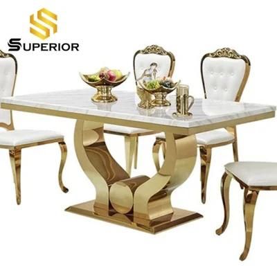 Fashion Design Modern Marble Top Restaurant Chairs and Tables