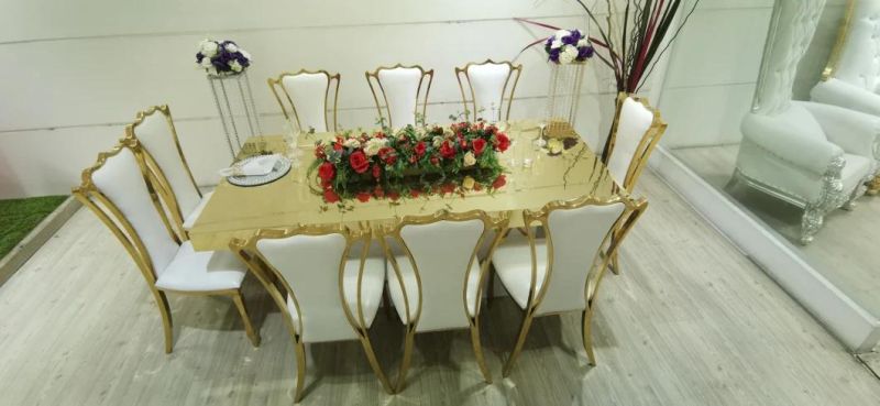 Best Design Banquet Event Party Supplies Metal Wedding Table with Crystal