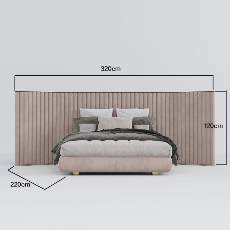 Unique Contemporary Wholesale Luxury Unfold Home Furniture Nordic Bedroom Fabric Rectangle Bed