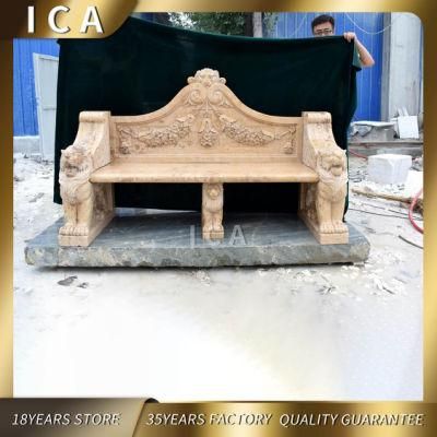 Natural Stone Outdoor Chair Carving Modern Natural Marble Chair