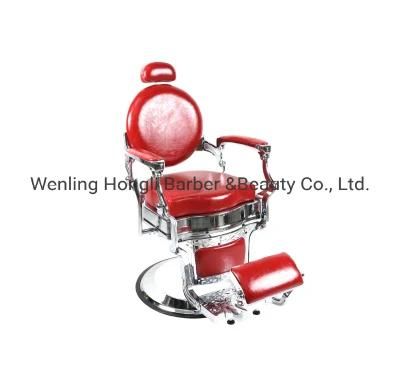 Modern Red and Black Spider Barber Chair Hydraulic Pump for Barbershop