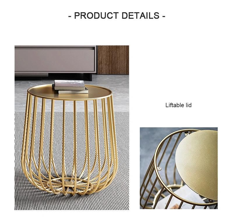 Custom Home Furniture Simple Combination Industrial Luxury Metal Coffee Table