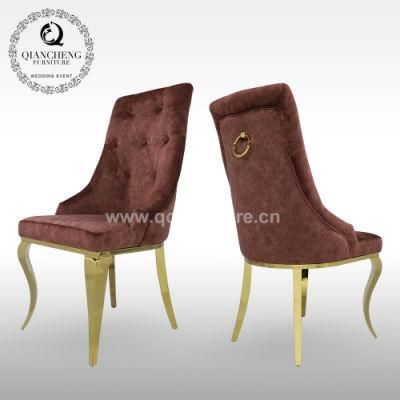 Luxury Modern Dining Furniture Event Chair Nordic Metal Cafe Velvet Chairs Set