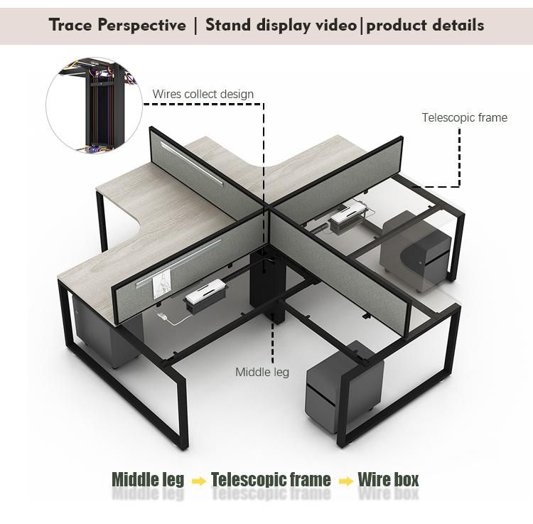 Low Price European Style Modern Appearance and General Use Multi Furniture Sets Open Work Space Office Desks