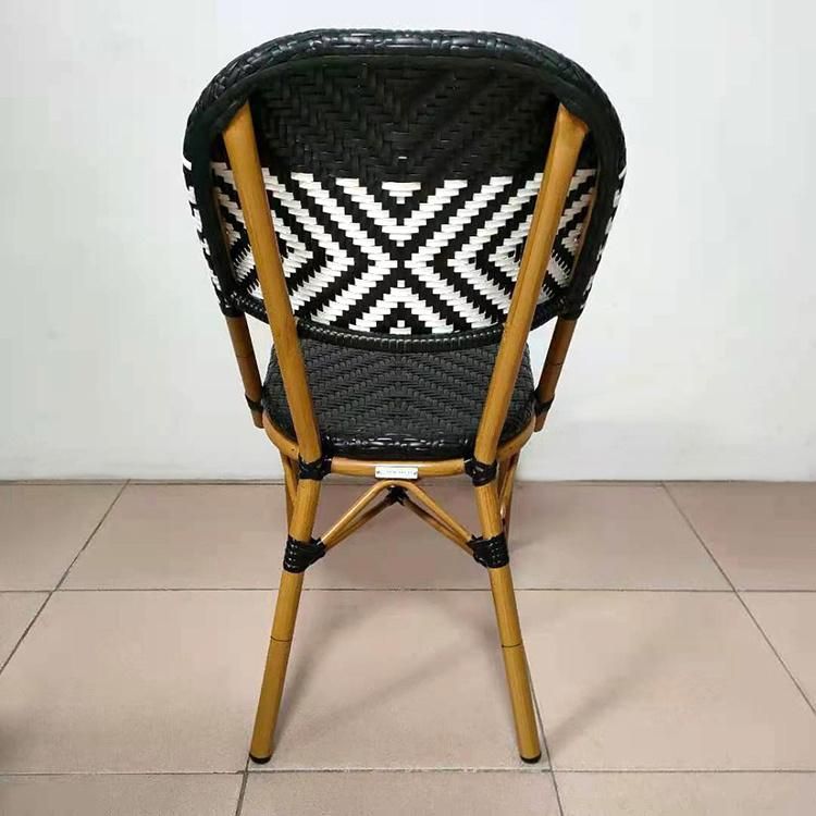 Modern Outdoor Rattan Wicker Garden Furniture Cafe Chair for Dining