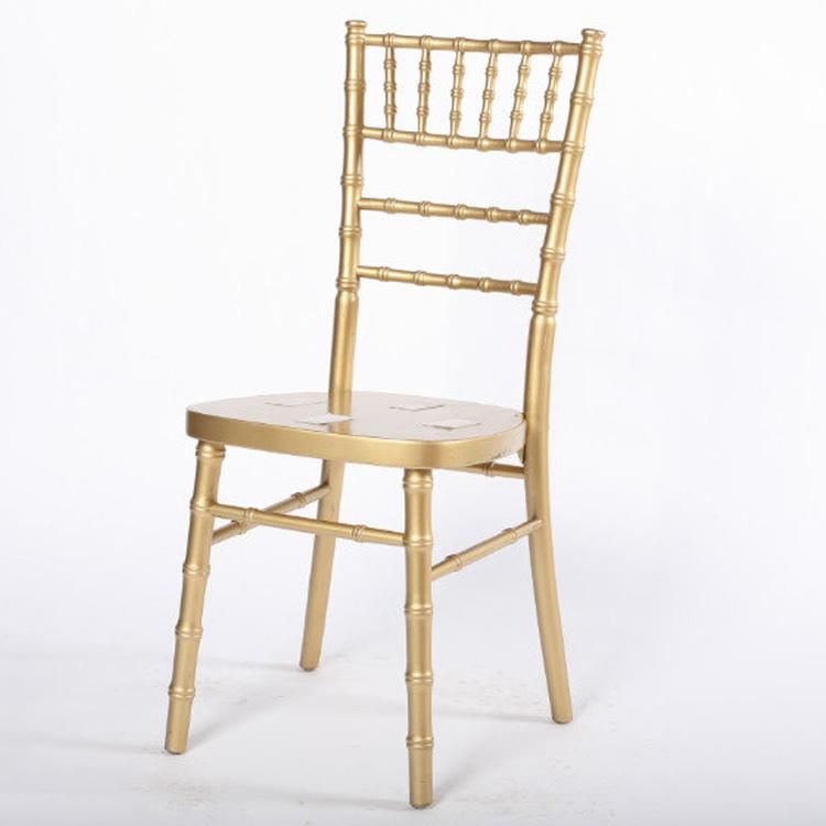 Hotsale Solid Wood Gold Color Chiavari Chair for Rental