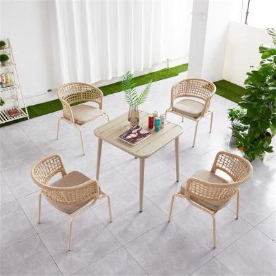 Wholesale Modern Rattan Wicker Outdoor Dining Chair and Table Patio Garden Sets