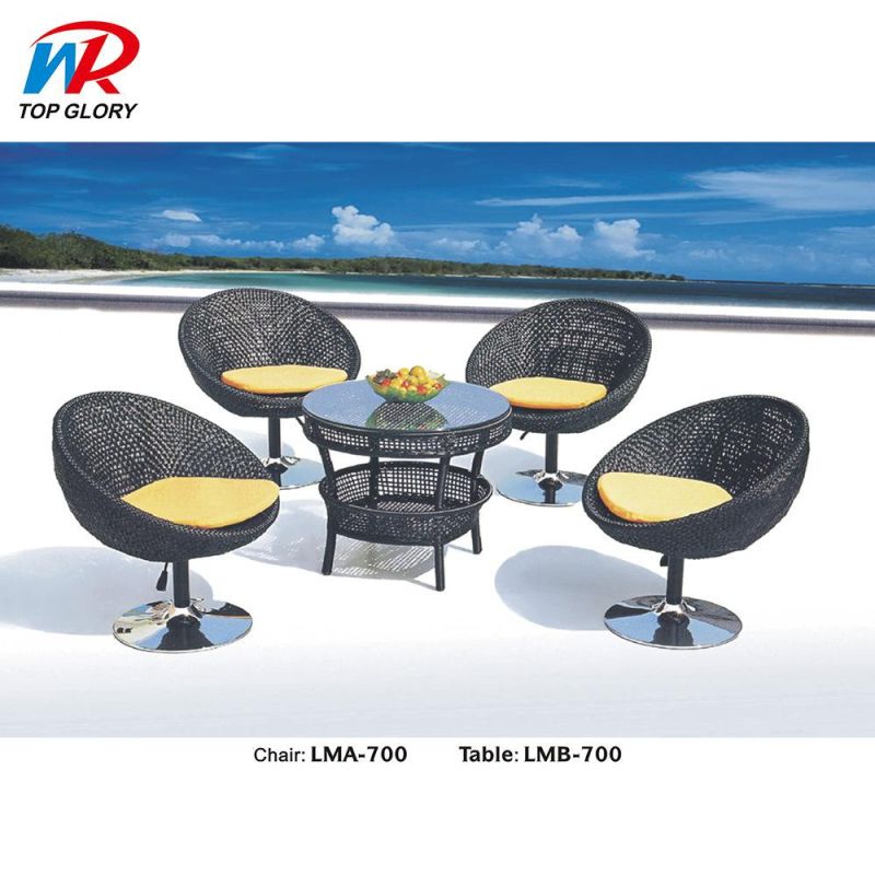 Wholesale Garden Home Outdoor Furniture PE Rattan Table Chair Garden Sets