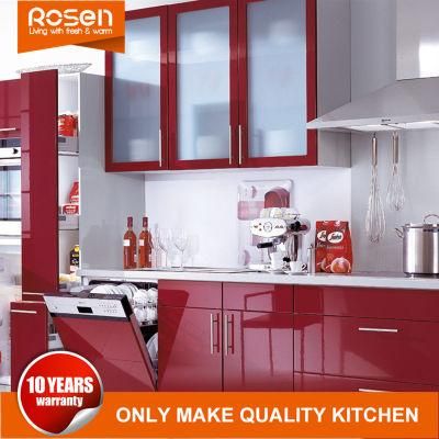 Red Colors Glass Door Painted Online Design Kitchen Cabinets