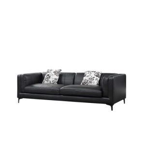 Futon Sofa European Design Sofa Black Leather Modern Couch