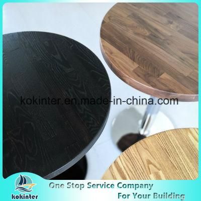 Solid Wood Restaurant Table Coffee Table Round Wooden Table