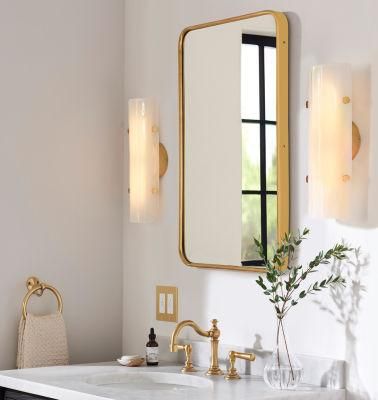 Golden Rose Golden Black Satin Aluminum Frame Make up Dressing Mirror for Home Decoration