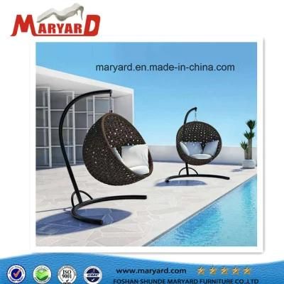 Modern Outdoor Garden Patio PE Rattan Hanging Chair with Cushion