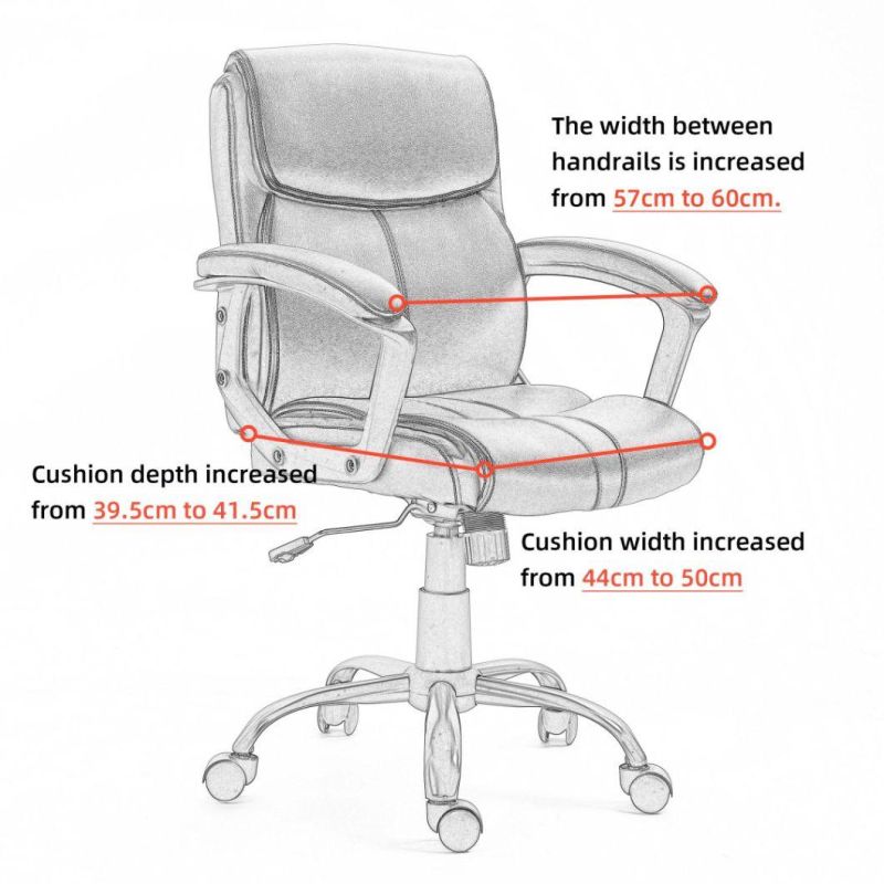 Leather Office Chair Executive High Back PU Manager Office Chair